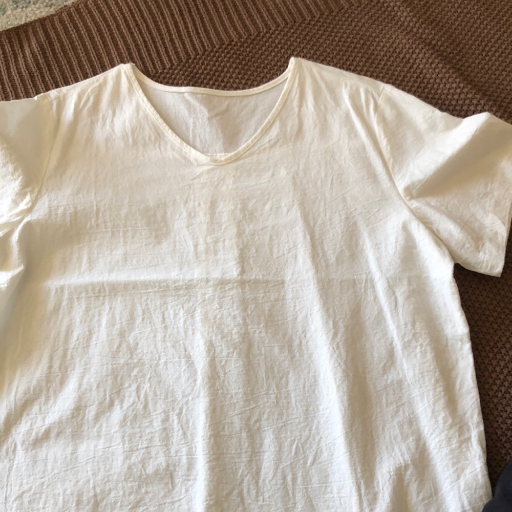 Classic White V-Neck T-Shirt